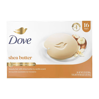 Dove Shea Butter Beauty Bar Soap, 16 ct.