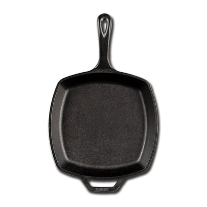 Lodge Cast Iron Logic L8SQ3 Pre-Seasoned Cast Iron Square Skillet 10 1/2"