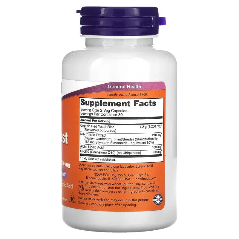 NOW Foods, Red Yeast Rice, Veg Capsules