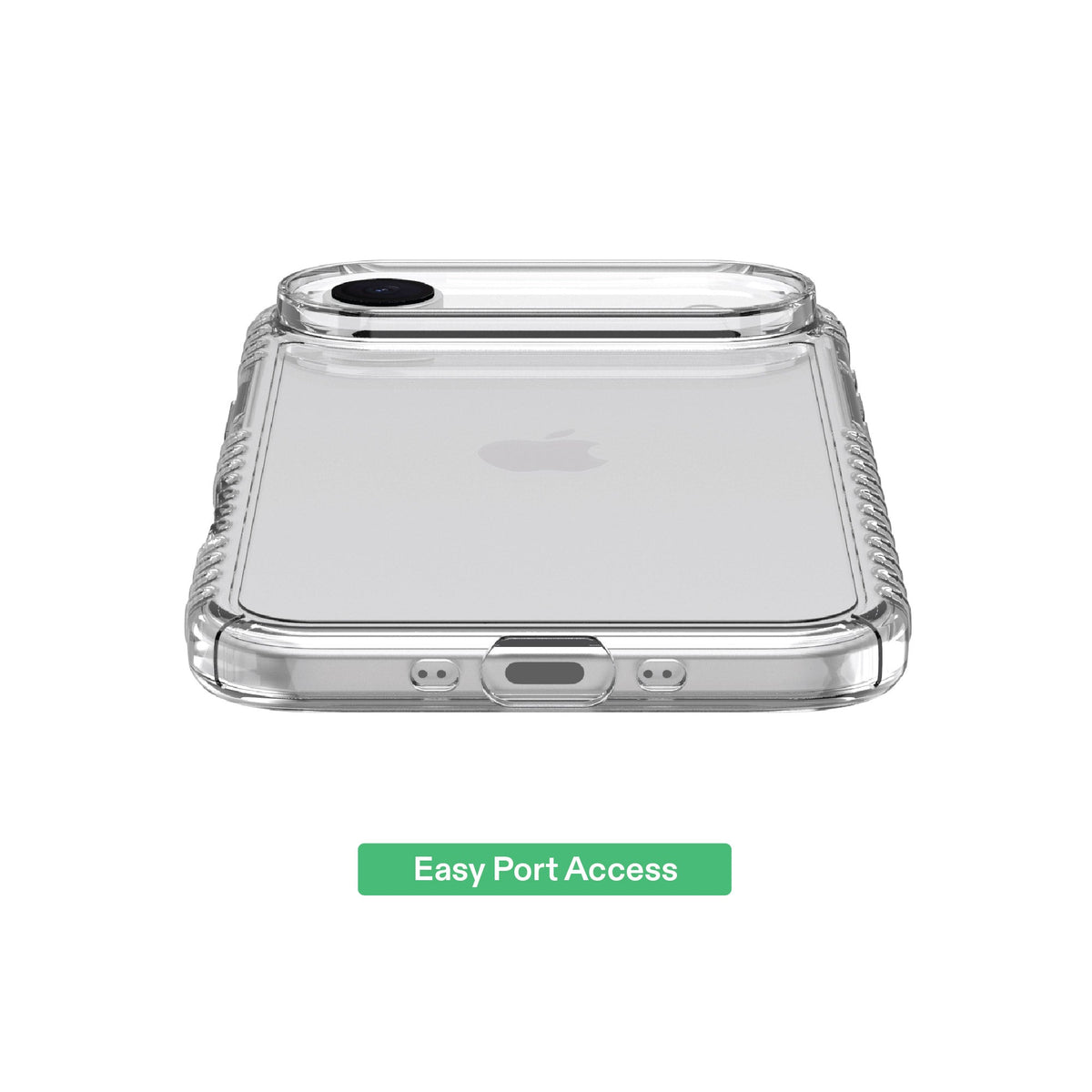 onn Protective Gel Phone Case for iPhone Air - Clear