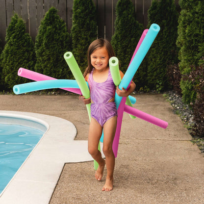 (8 pack) Big Joe Swim Pool Noodle (Single Unit), Teal, 50 inches long