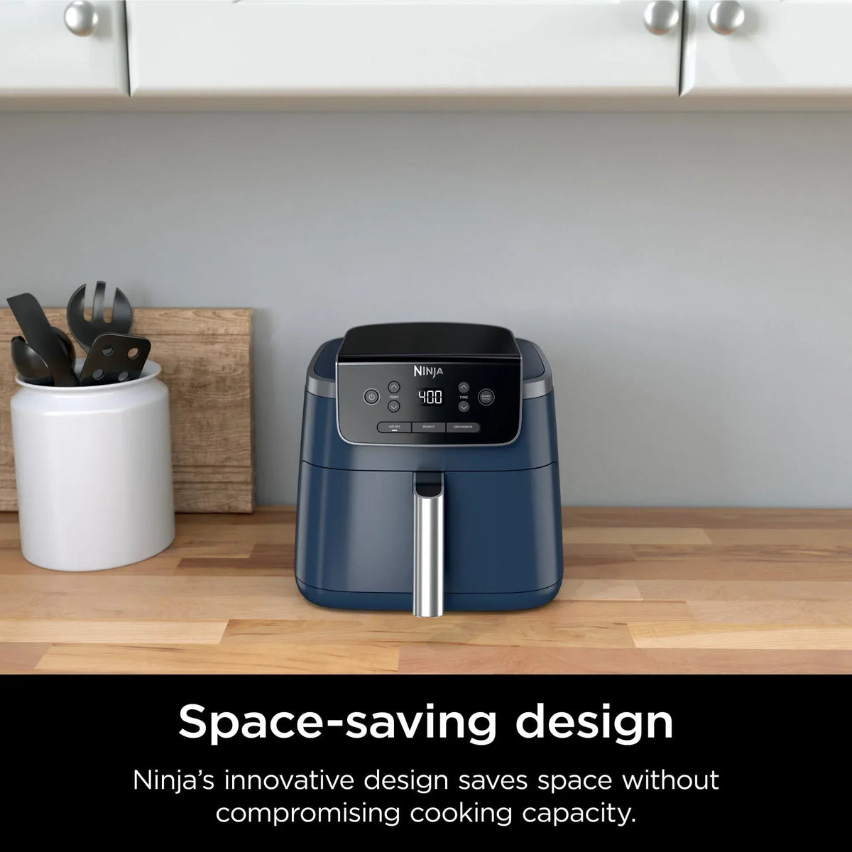 Ninja Pro 3-in-1 Air Fryer, XL 5-Qt Basket, 3 Functions, Air Crisp Technology, Non-Stick, Crisper Plate, AF140WMNV Navy