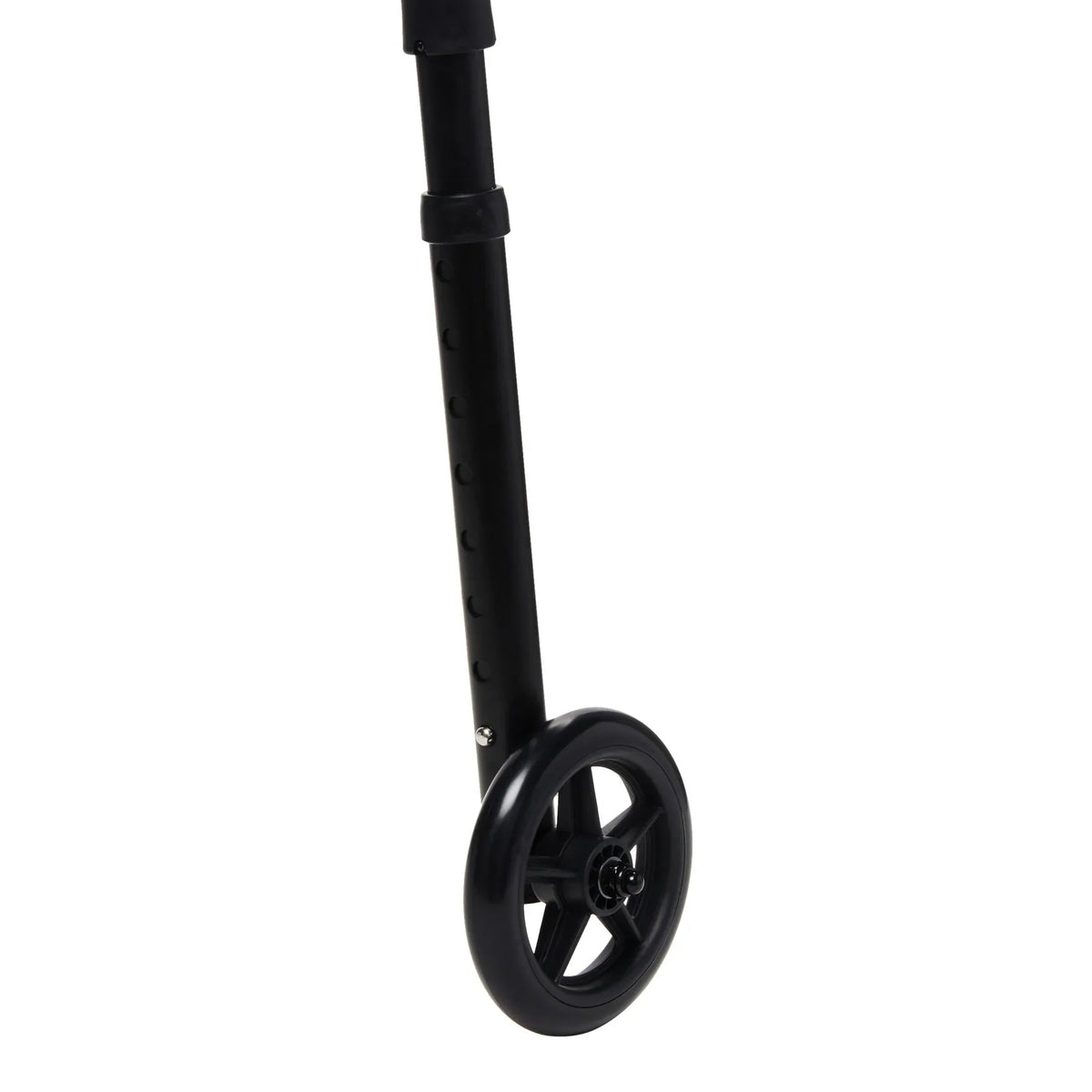 Equate Folding Walker with 5-Inch Wheels, Black – 350 lb Weight Capacity