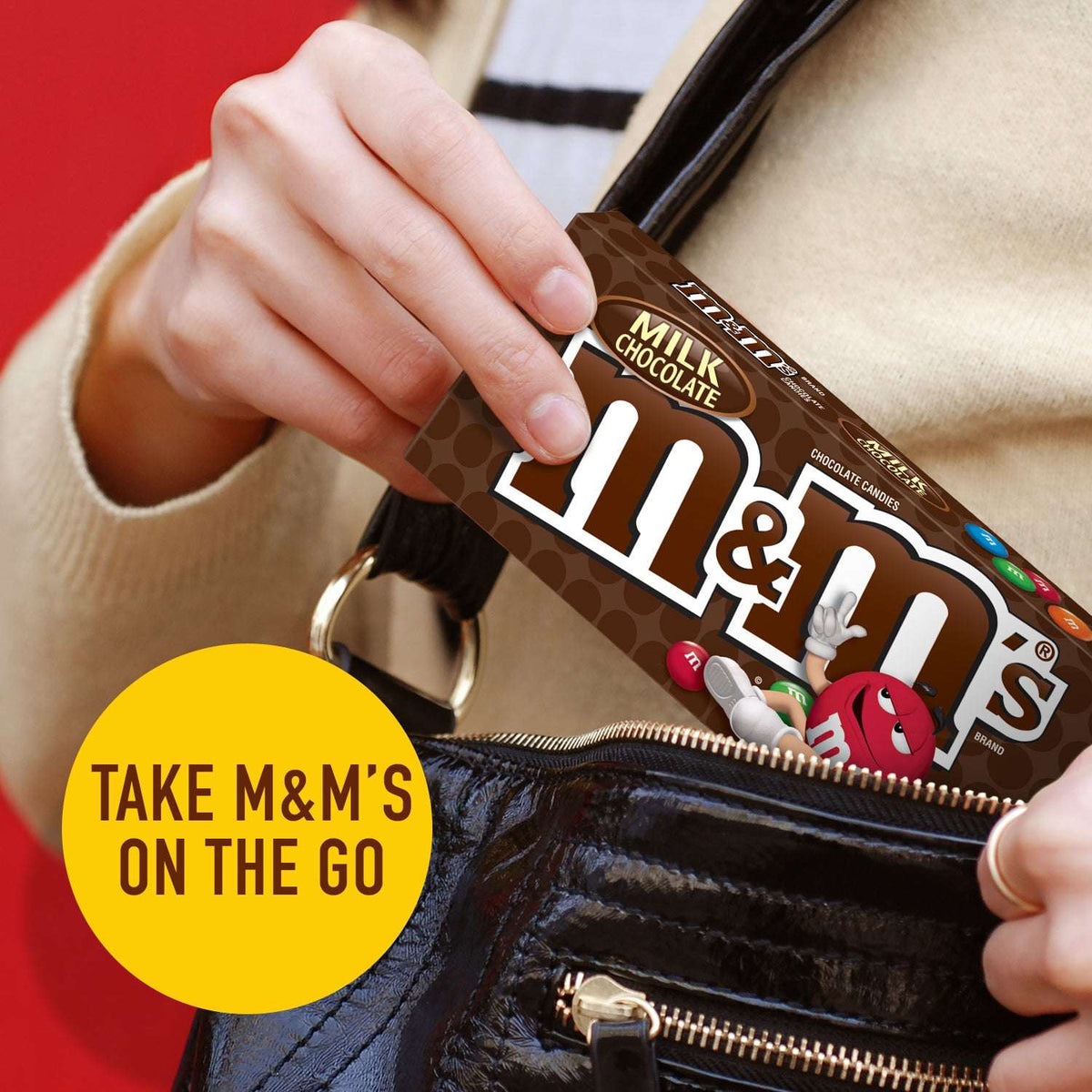M&M'S Milk Chocolate Candy Movie Theater Box, 3.1 oz