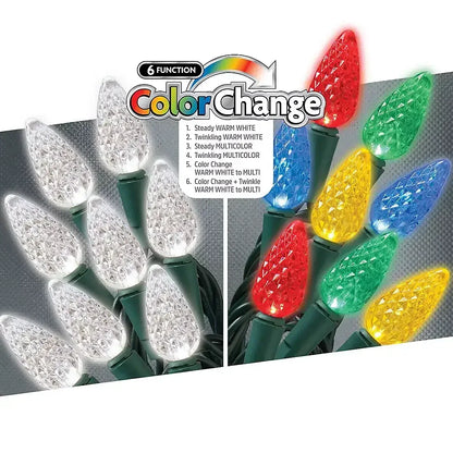 Sylvania Staylit LED 6-fun C6 Light Set 100 ct.