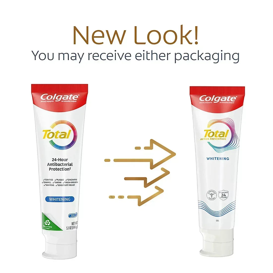 Colgate Total Whitening Gel Toothpaste, 5 pk./6 oz.