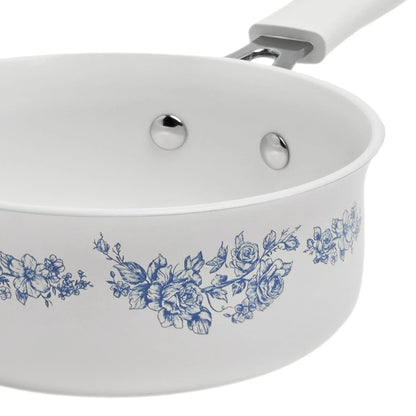 The Pioneer Woman 12-Piece Classic Ceramic Cookware Set, Agatha Blue