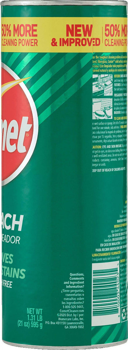 Comet Multipurpose Cleaning Powder with Bleach, 21 oz