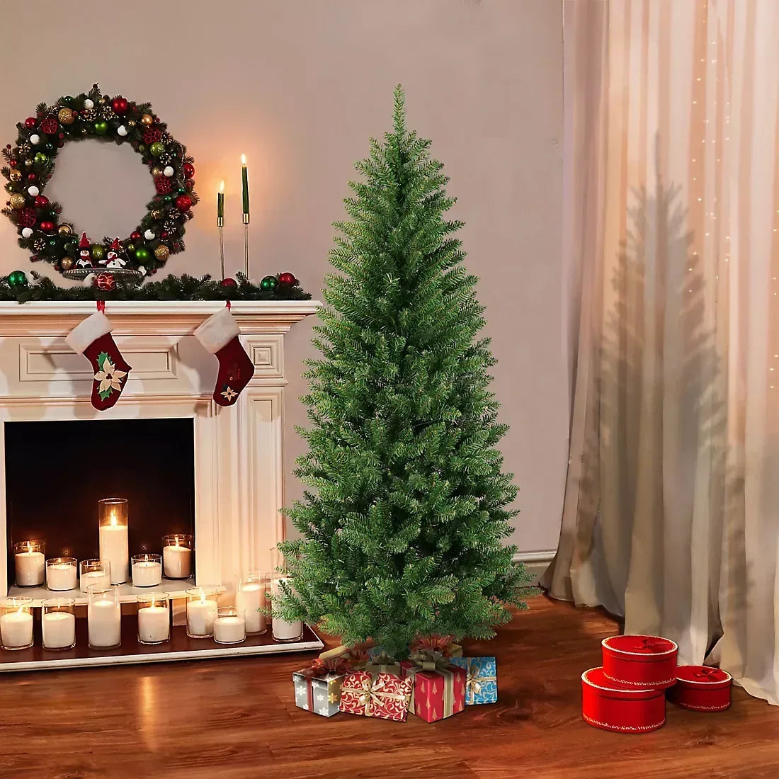 Puleo International 4' Carson Pine Artificial Christmas Tree with Stand