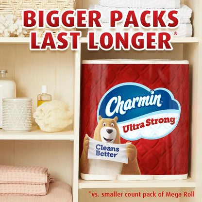 Charmin Ultra Strong Toilet Paper 6 Mega Rolls, 220 Sheets Per Roll