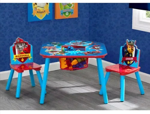 Delta Children Nickelodeon PAW Patrol 3-Pc. Table and Chair Set with Storage