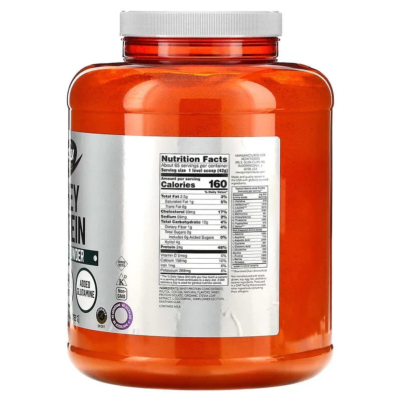NOW Foods, Sports, Organic Whey Protein, Unflavored, 1 lb (454 g)