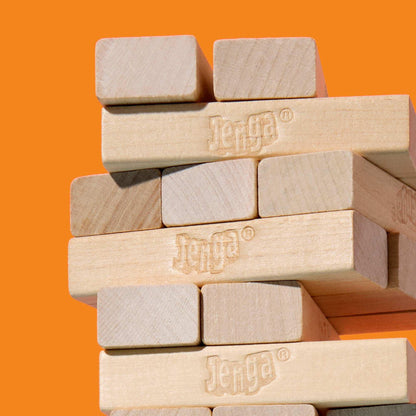Official Hasbro Games Jenga Game with Digital Die, Wood Block Party Game, Family Games, Holiday Gifts for Kids, 6 and Up
