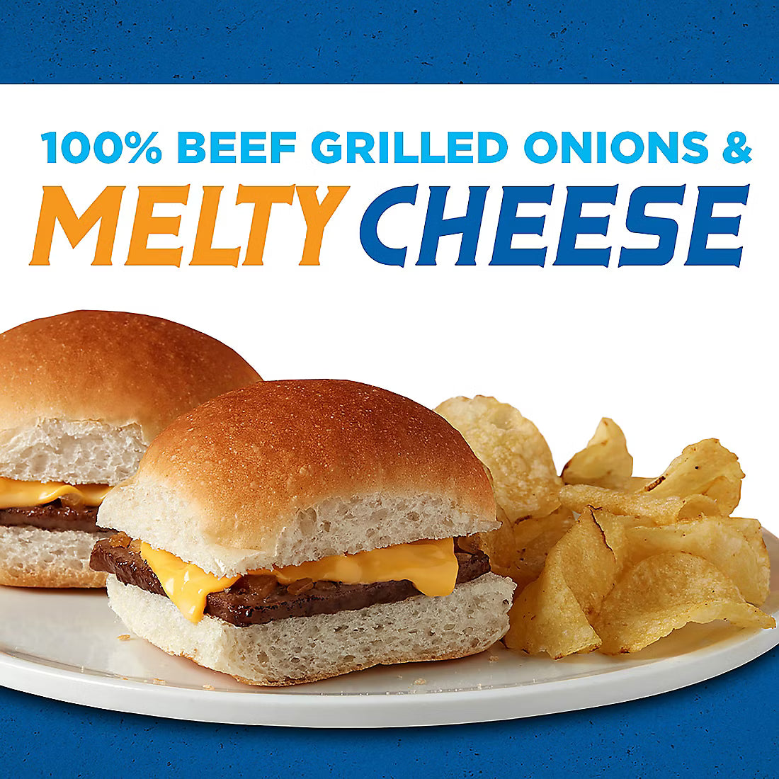 White Castle Classic Cheese Sliders, Fully Cooked, Easy to Heat, 16g Protein, Sliders, 18 ct.