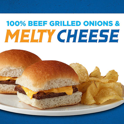 White Castle Classic Cheese Sliders, Fully Cooked, Easy to Heat, 16g Protein, Sliders, 18 ct.