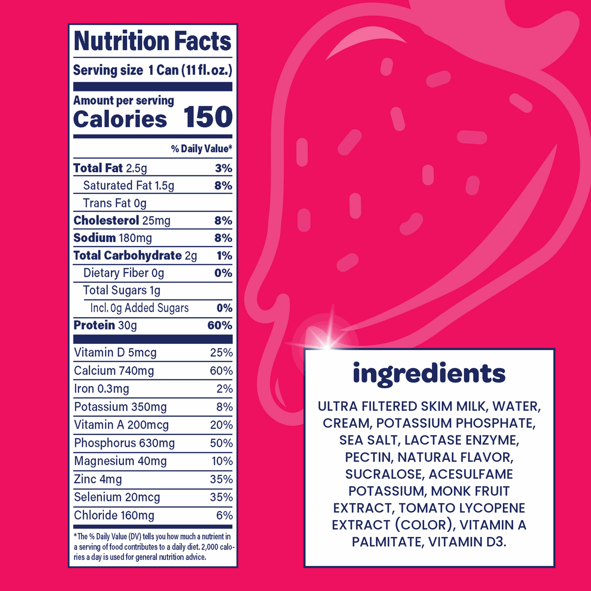 Nurri Ultra-Filtered Milkshake, 30g of Protein, Strawberry, 11 fl oz Can