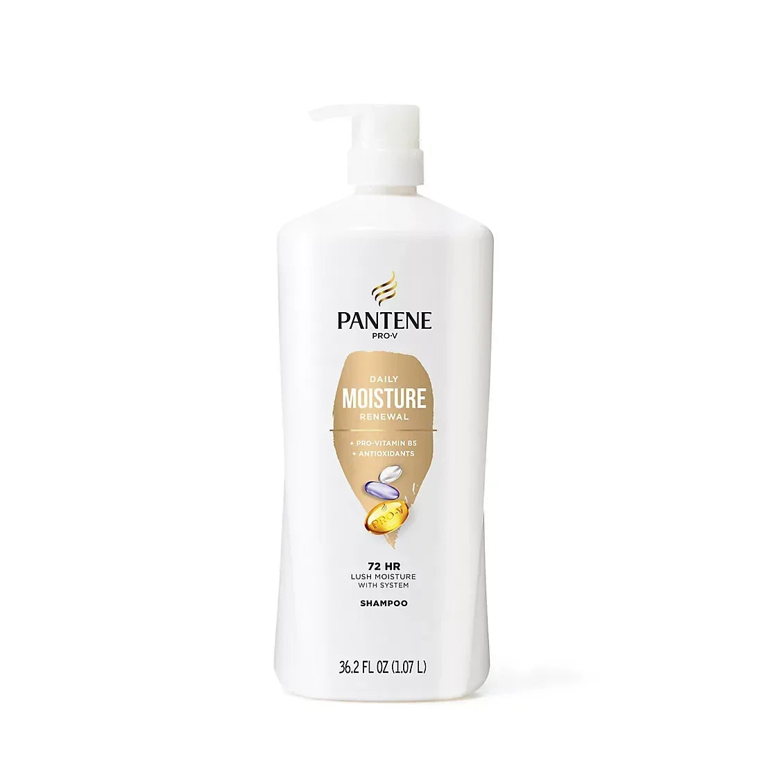 Pantene Daily Moisture Renewal 72 Hour Lush Moisture Shampoo, 36.2 oz.
