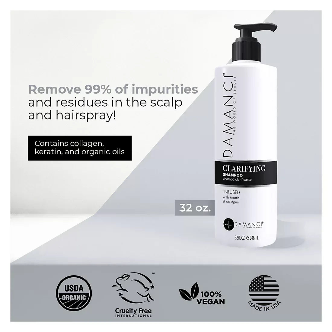 Damanci Clarifying Shampoo, 1 pk./32 oz.
