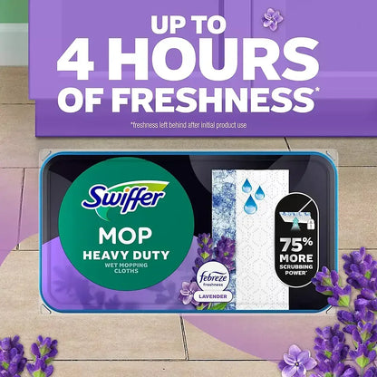 Swiffer Sweeper Heavy Duty Multi-Surface Wet Cloth Refills - Fresh scent, 2 pk./27 ct.