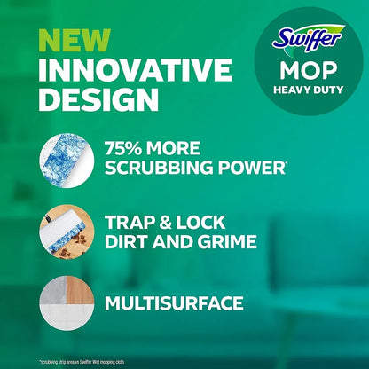 Swiffer Sweeper Heavy Duty Multi-Surface Wet Cloth Refills - Fresh scent, 2 pk./27 ct.