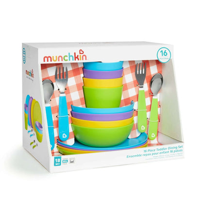 Munchkin® Baby and Toddler Dining Set, 16 Piece, Multi-Color, Unisex