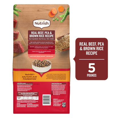 Rachael Ray Nutrish Adult Dry Dog Food Real Beef, Pea & Brown Rice Recipe