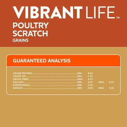 Vibrant Life Poultry Scratch Grains, 40 lb Bag
