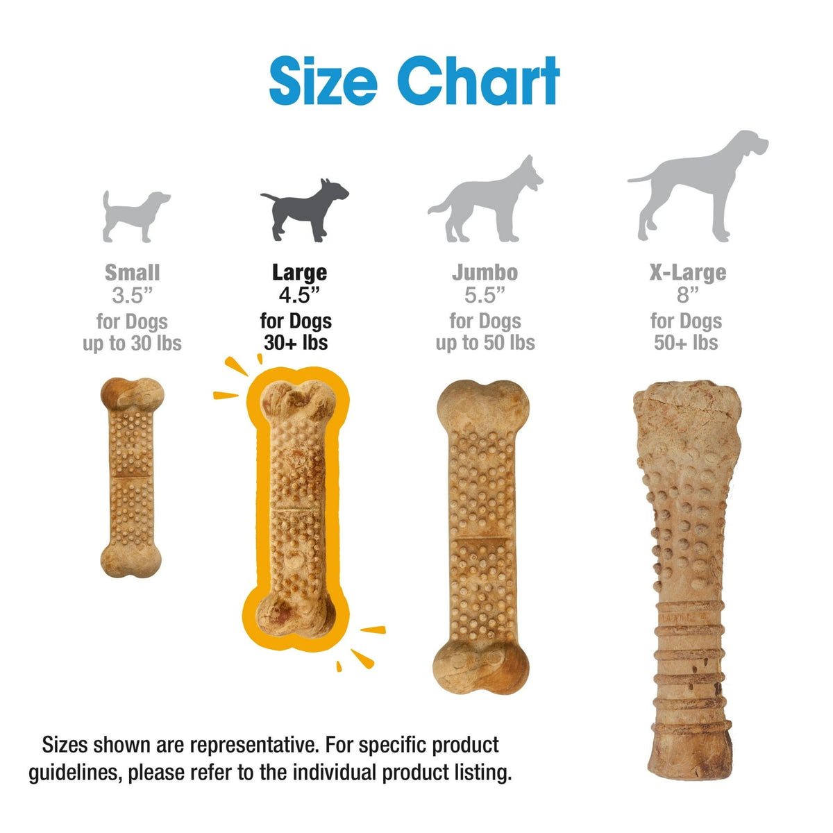 Nylabone Natural Nubz Edible Dog Dry Chew Treat, Chicken Flavor, Small