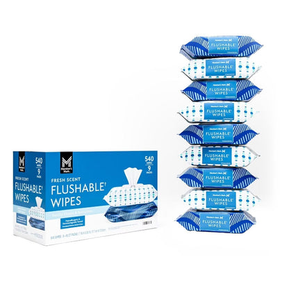 Member's Mark Flushable Wipes, Scented, 540 ct.