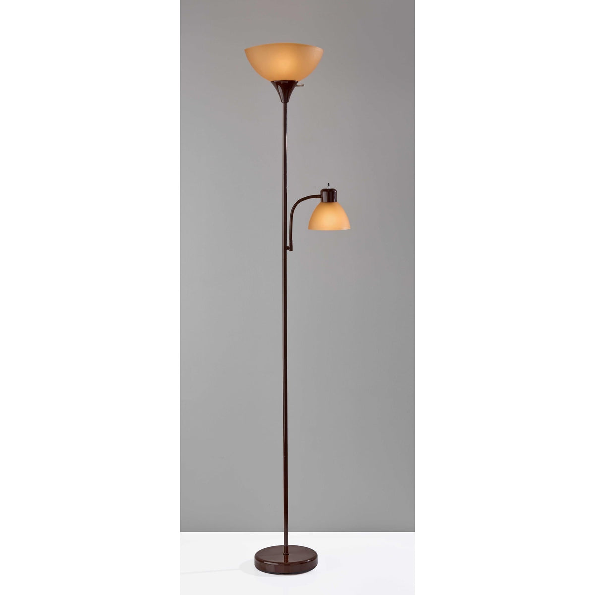 Mainstays 72" Black Combo Floor Lamp with Modern Reading Lamp