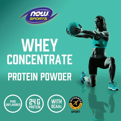NOW Foods, Sports, Whey Protein Concentrate Protein Powder, Unflavored