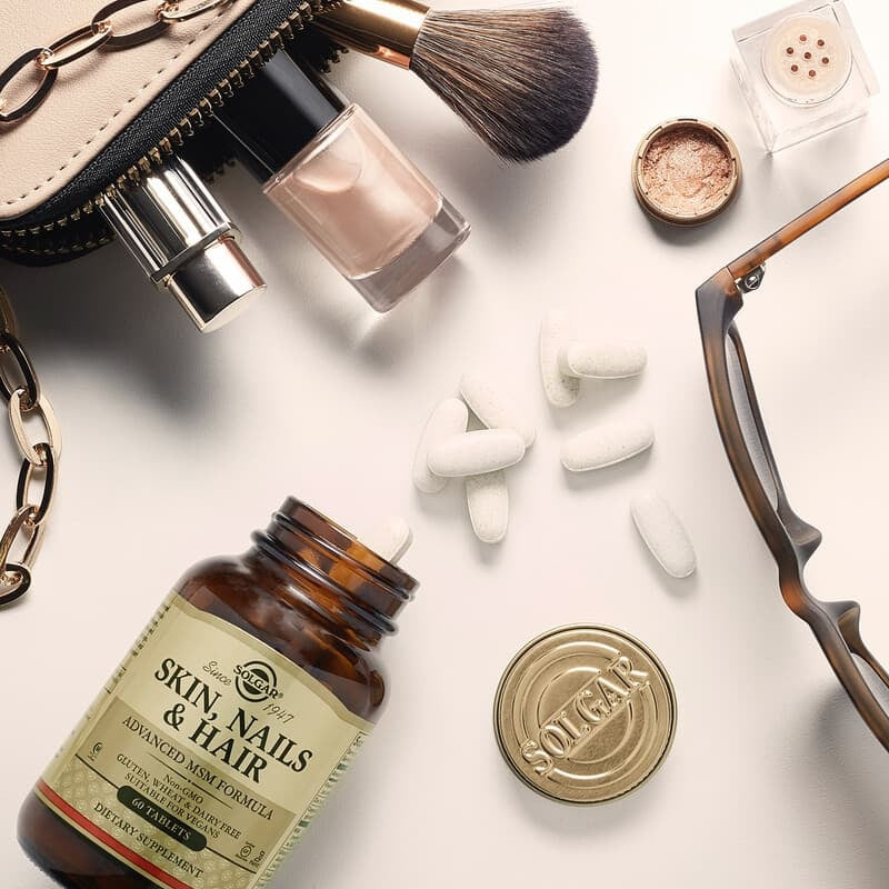 Halal Solgar, Skin, Nails & Hair, Advanced MSM Formula, Tablets