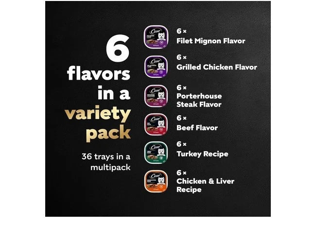 Cesar Wet Dog Food Classic Loaf in Sauce Grilled Chicken,3.5 oz, 36 Count