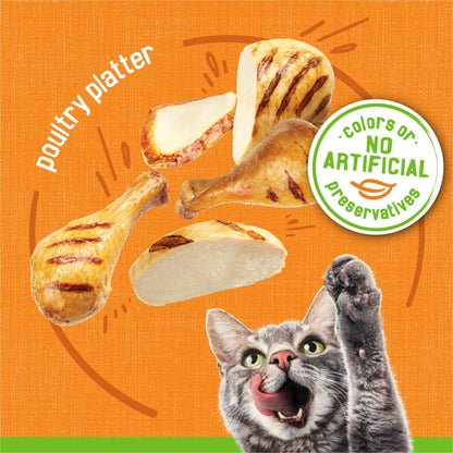 (12 pack) Purina Friskies Pate, Poultry Platter, Wet Cat Food, 5.5 oz Can