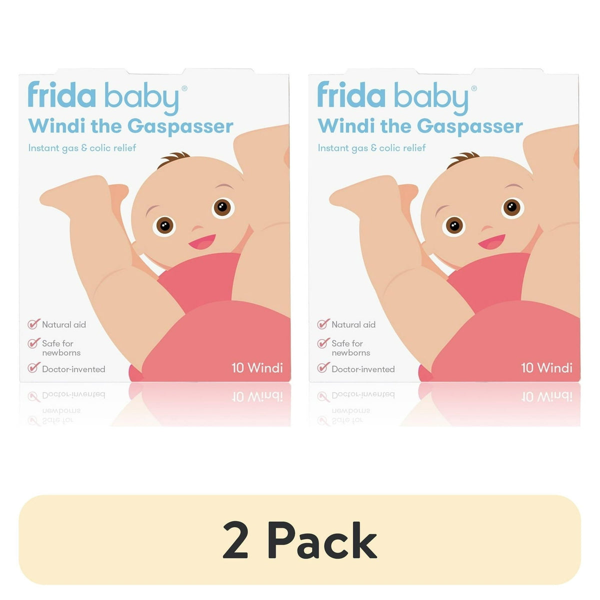 Frida Baby Windi The Gas Passer, Natural Infant Gas Relief, 10 Count