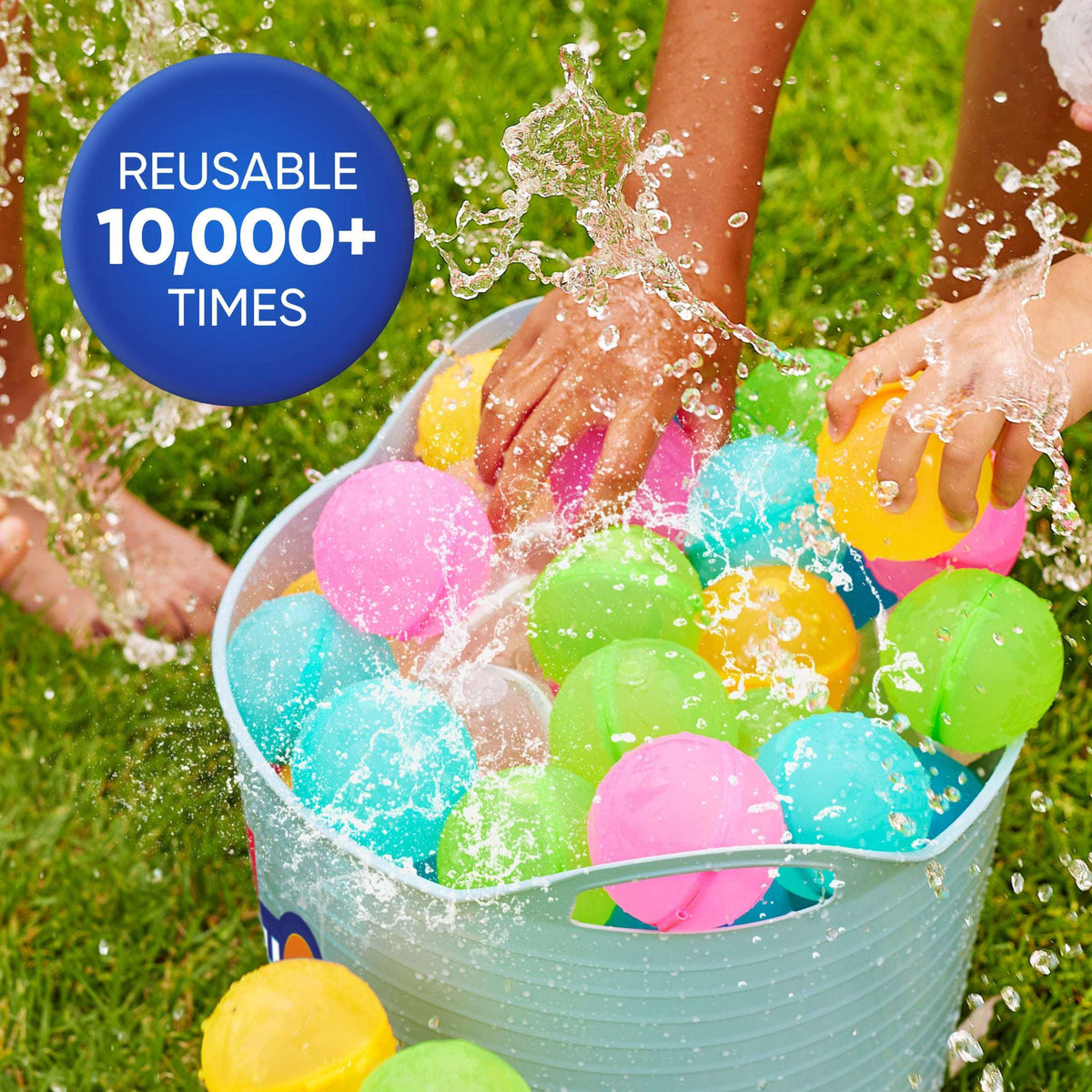 Bunch O Balloons Reusable Water Balloons 6 Pack by ZURU, Self Sealing Pool Beach Toys for Kids, Teens & Adults Ages 3 +