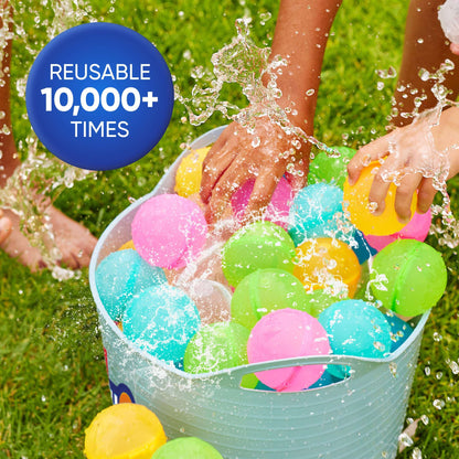 Bunch O Balloons Reusable Water Balloons 6 Pack by ZURU, Self Sealing Pool Beach Toys for Kids, Teens & Adults Ages 3 +