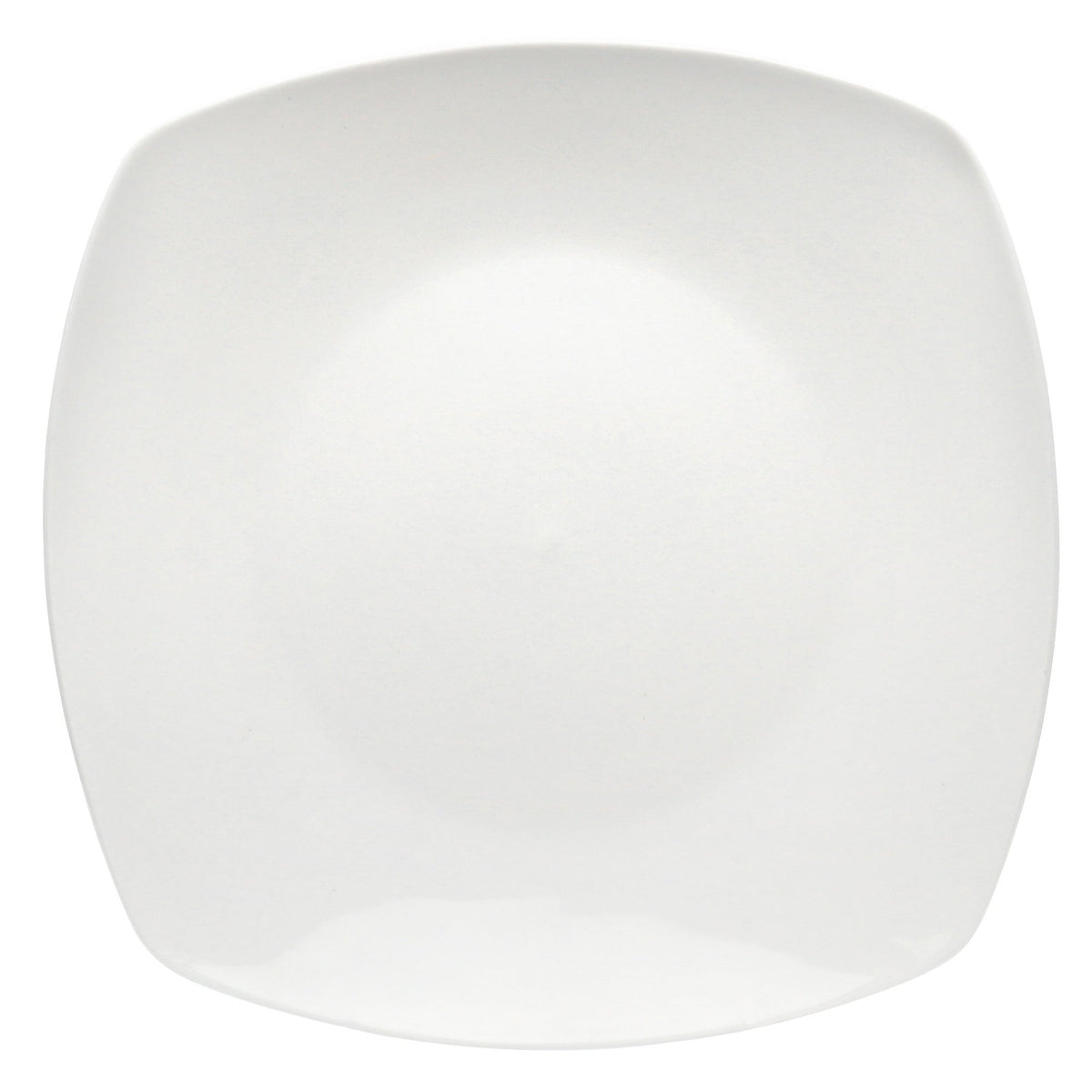 Elama Professional Kitchen 12 Piece Porcelain Square Dinner Plate Set in White