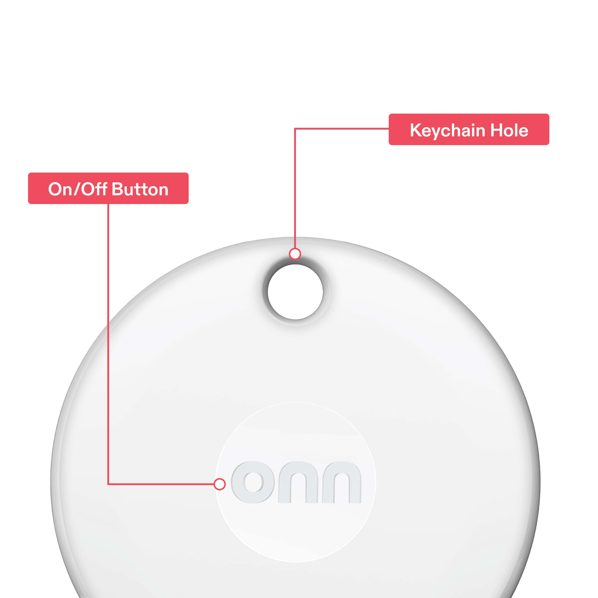 onn Item Locator - White