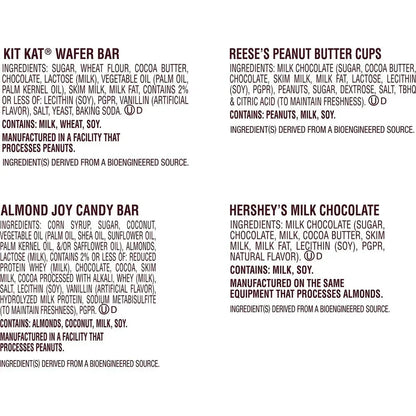 Hershey Assorted Chocolate Snack Size Candy, Variety Bag 15.57 Oz, 30 Pieces