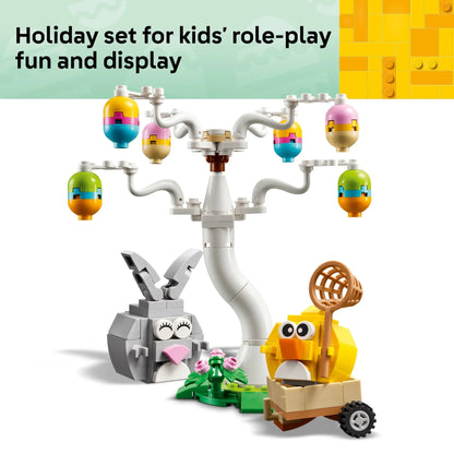 LEGO Easter Bunny and Chick Egg Hunt Building Toy for Girls & Boys - Springtime Pretend Playset for Kids, Ages 8+ - Basket Stuffer or Gift Idea for Easter, Birthdays, & Special Occasions - 40808