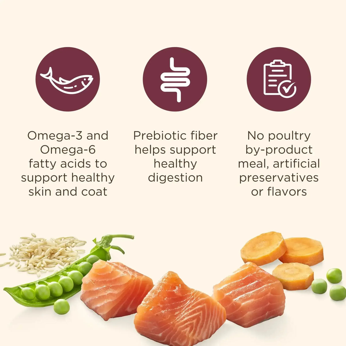 Nutrish Real Salmon, Veggies & Brown Rice Recipe Whole Health Blend Dry Dog Food, 13 lb. Bag (Rachael Ray)