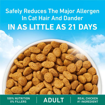 Purina ONE LiveClear Allergen-Reducing Dry Cat Food Formula with Real Chicken as the Number One Ingredient, 3 lb. Bag