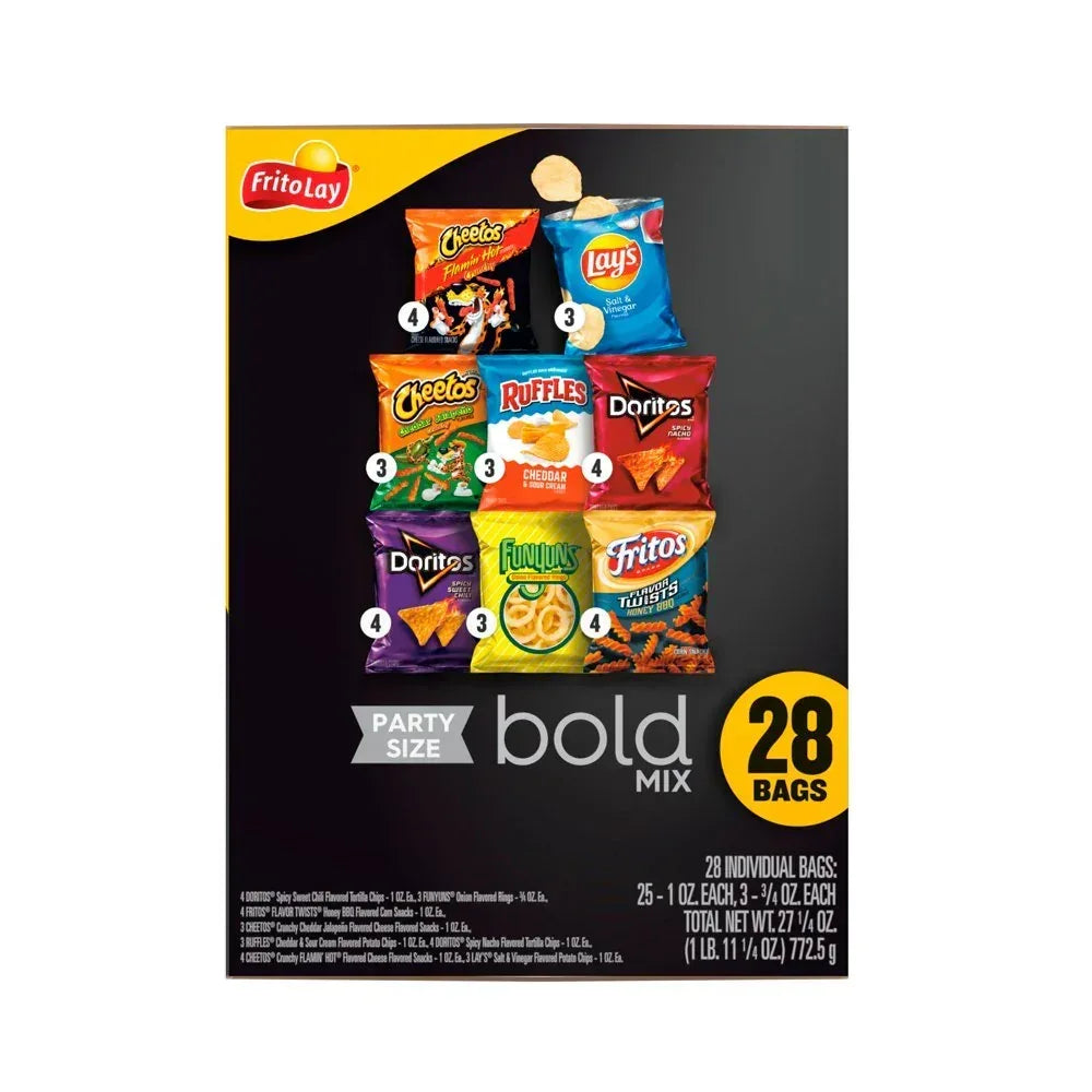 Bold Mix Variety Pack Snack Chips, 28 Count Multipack