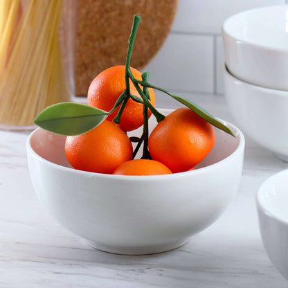 Elama Professional Kitchen 12 Piece Porcelain Bowl Set in White