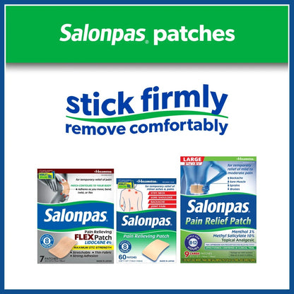 Salonpas Mild to Moderate Pain Relief Patch, Small, 20 Count