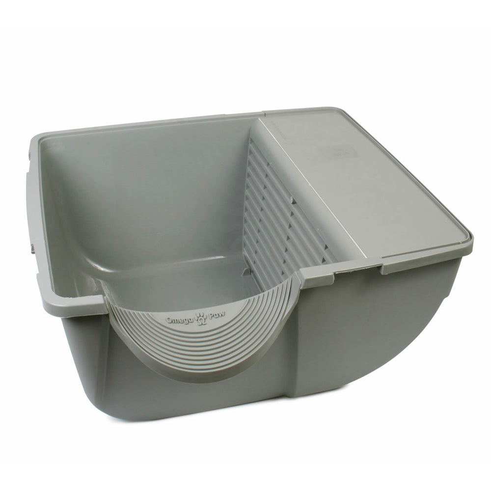 Omega Paw Regular Size Premium Self-Cleaning Litter Box, Blue