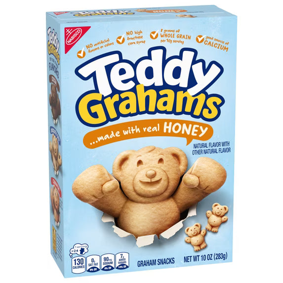 TEDDY GRAHAMS Honey Graham Snacks, Kids Snacks, 10 oz