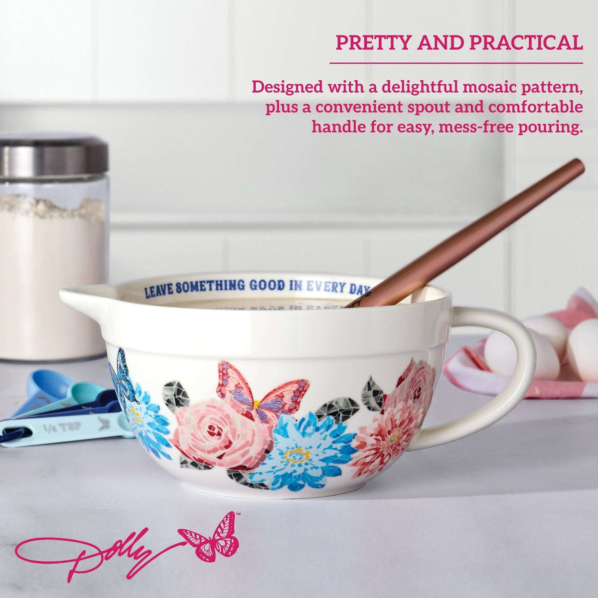 Dolly Parton 2.5 Quarts Ceramic Batter Bowl