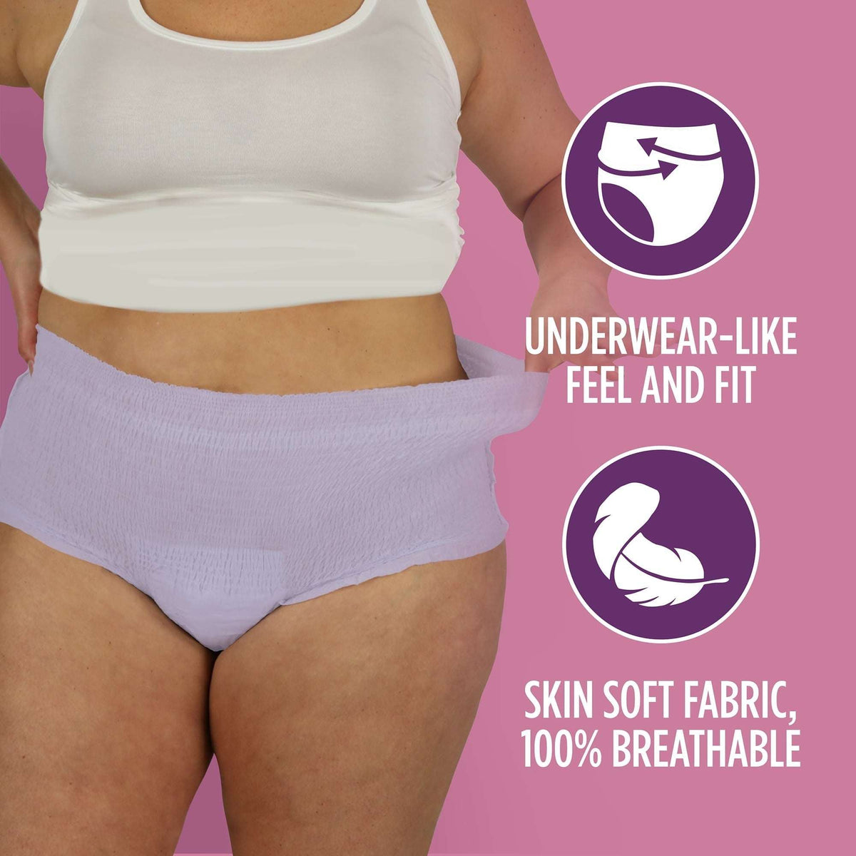 (2 pack) Assurance Women's Incontinence and Postpartum Underwear, L, Maximum Absorbency, 36 Count